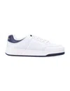 Saint Laurent Low-top Sneakers With Contrast Heel Tab In White