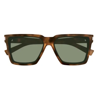 Saint Laurent Sl 610003 Havana Havana Green In Brown