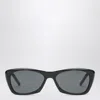 Saint Laurent Cassandre Square Sunglasses In Black