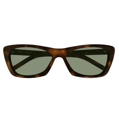 Saint Laurent Sl 613003 Havana Havana Green In Brown