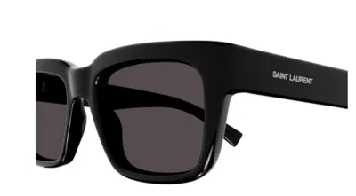 Pre-owned Saint Laurent Sl 615 001 Black Square Men's Sunglasses