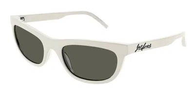 Pre-owned Saint Laurent Sl 615 Black/grey (001) Sunglasses In Gray