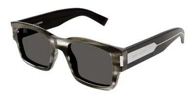 Saint Laurent Sl 617 004 Men's Sunglasses Tortoiseshell Size 53 In Black