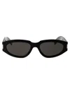 Saint Laurent Sl 618 Sunglasses In 001 Black Crystal Black