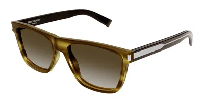 Saint Laurent Sl 619 005 Men's Sunglasses Tortoiseshell Size 56 - Free Rx Lenses  - Free Rx Lenses In Brown
