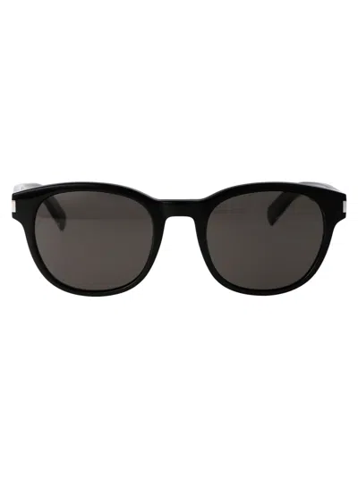 Saint Laurent Sl 620 Sunglasses In 001 Black Crystal Black