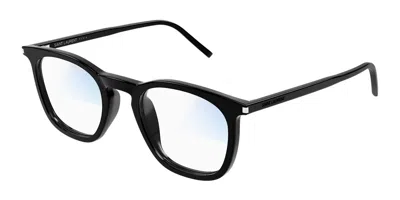 Saint Laurent Sl 623 Asian Fit Men's Glasses, Black, Size 49