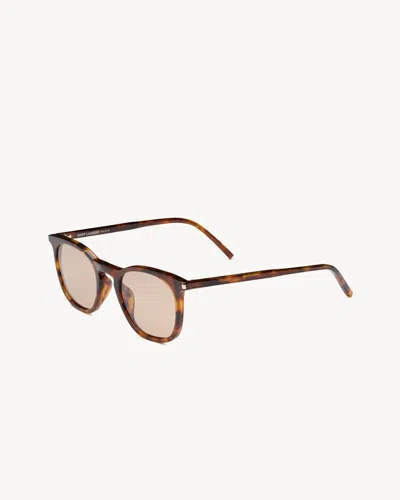 Saint Laurent "sl 623" Sunglasses In Brown