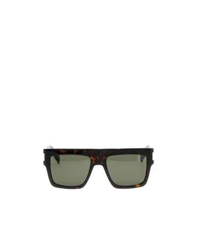 Saint Laurent Sl 629 Square-frame Sunglasses In Green