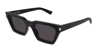 Pre-owned Saint Laurent Sl-633-calista-001 Cat Eye Black