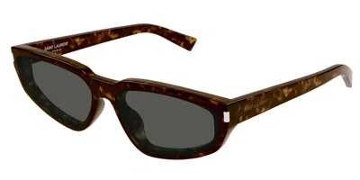 Saint Laurent Sl 634 Nova 002 Women's Sunglasses Tortoiseshell Size 61 In Brown