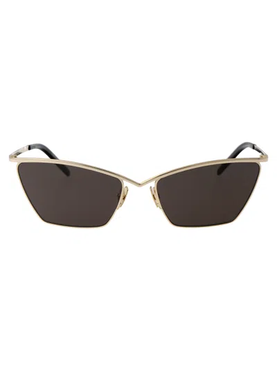 Saint Laurent Sl 637 Sunglasses In Brown