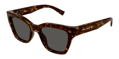 Saint Laurent Sl 641 Asian Fit 002 Women's Sunglasses Tortoiseshell Size 52 In Multi