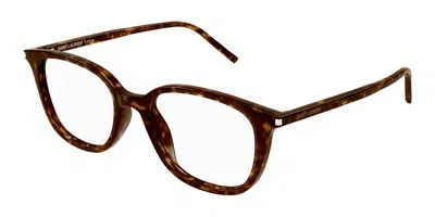 Saint Laurent Sl 644/f Asian Fit 002 Men's Glasses Tortoiseshell Size 52 - Free Lenses - Blue Light Block Availabl In Multi