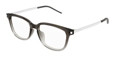 Saint Laurent Sl 648/f Asian Fit Men's Glasses, Clear, Size 54 In Black