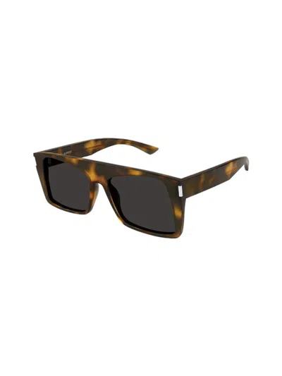 Saint Laurent Sl 651 - Vitti Sunglasses In Brown
