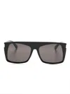 Saint Laurent Sl 651 Vitti Square-frame Sunglasses In 黑色
