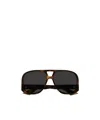 Saint Laurent Sl 652 Pilot-frame Sunglasses In Black