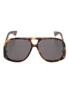 Saint Laurent Sl 652 Pilot-frame Sunglasses In Brown