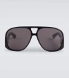 Saint Laurent Sl 652 Solace Aviator Sunglasses In Black