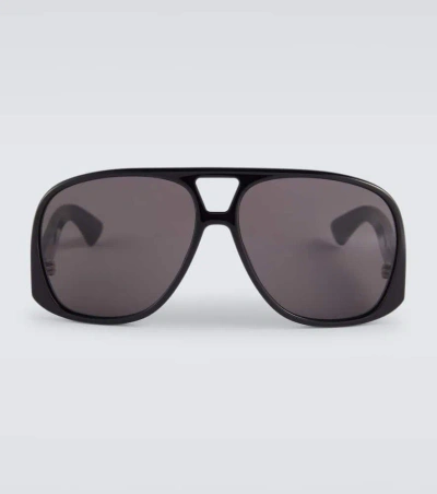 Saint Laurent Sl 652 Solace Aviator Sunglasses In Black