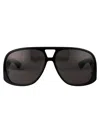 Saint Laurent Sunglasses In 001 Black Black Black