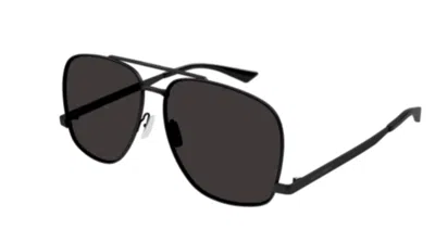 Pre-owned Saint Laurent Sl 653 Leon 002 Black Square Women's Sunglasses