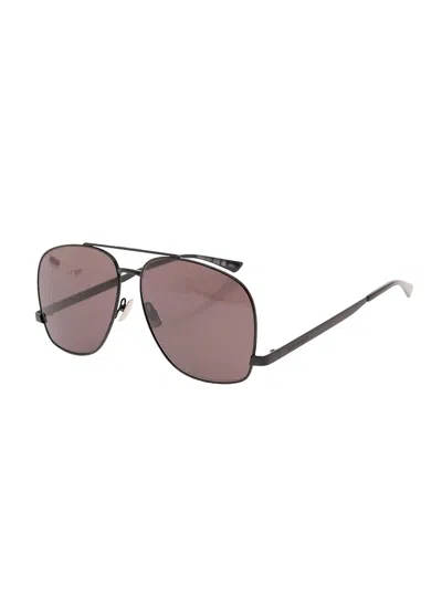 Saint Laurent 'sl 653 Leon' Glasses With Aviator Frame In Acetate Women In Neutral