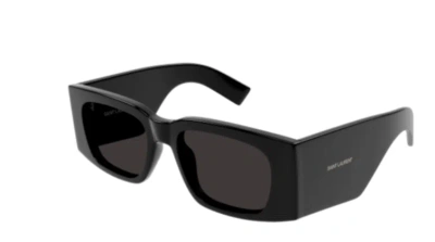 Pre-owned Saint Laurent Sl 654 001 Black Square Women's Sunglasses