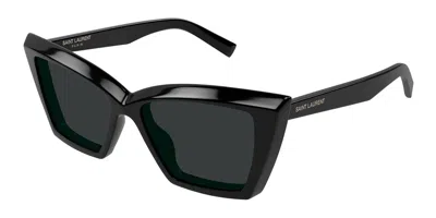 Saint Laurent Sl 657 001 Women's Sunglasses Black Size 54