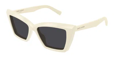 Saint Laurent Sl 657 005 Occhiali Da Sole Bianchi Per Donna In Neutral