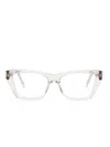 Saint Laurent Sl 657 Cat-eye Glasses In Neutrals