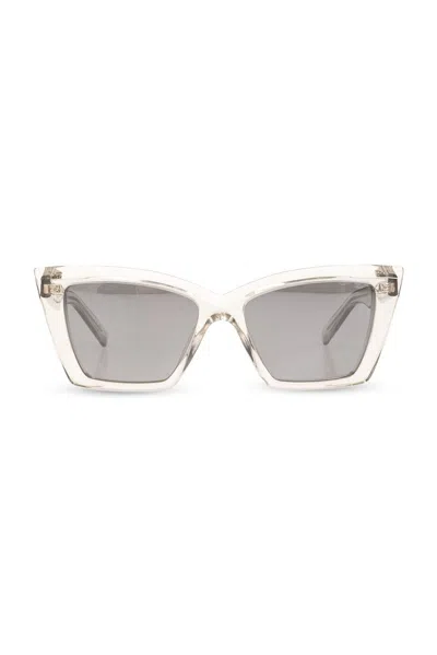 Saint Laurent Lunettes De Soleil Sl 657/f -  - Acétate - Beige