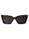 Saint Laurent Sl 657 Sunglasses In Brown