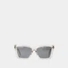Saint Laurent Sl 737 Mica Thin Linea Sl Logo 004 Beige Silver Sunglasses