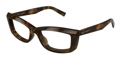 Saint Laurent Sl 658 Opt Women's Glasses, Tortoiseshell, Size 54 In Brown