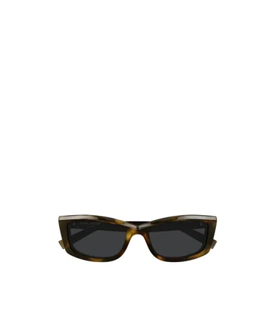 SAINT LAURENT SAINT LAURENT EYEWEAR RECTANGULAR FRAME SUNGLASSES