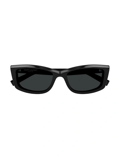 Saint Laurent Sl 658 Sunglasses In Black Black Black