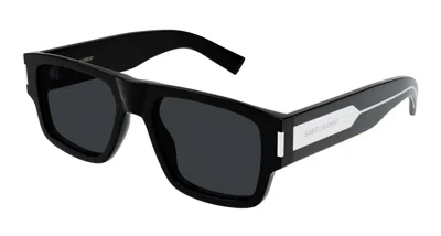 Pre-owned Saint Laurent Sl 659 Black/grey (001) Sunglasses In Gray