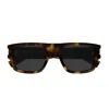 Saint Laurent Eyewear Square Frame Sunglasses In Marrone