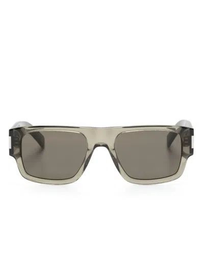 Saint Laurent Sl 659 Pilot-frame Sunglasses In Braun