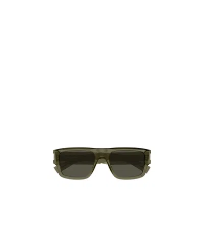 Saint Laurent Sl 659 Pilot-frame Sunglasses In Green