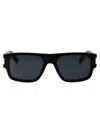Saint Laurent Eyewear Sunglasses In 001 Black Crystal Black