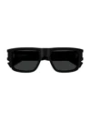 Saint Laurent Eyewear Sunglasses In 001 Black Crystal Black