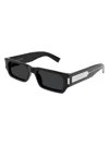 Saint Laurent Men's Sl 660 Acetate Rectangle Sunglasses In Black