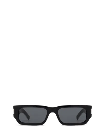 Saint Laurent Black Sl 660 Sunglasses In 001 Black
