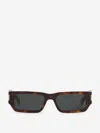 Saint Laurent Eyewear Rectangular Frame Sunglasses In Varillas En Contraste Logo Grabado