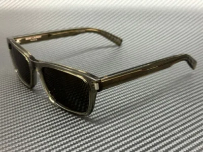 Pre-owned Saint Laurent Sl 662 003 Grey Men's Large 57 Mm Sunglasses