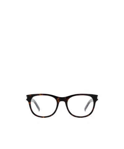 Saint Laurent Sl 663 Square-frame Glasses In Black
