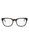 Saint Laurent Sl 663 Wayfarer-frame Glasses In Brown